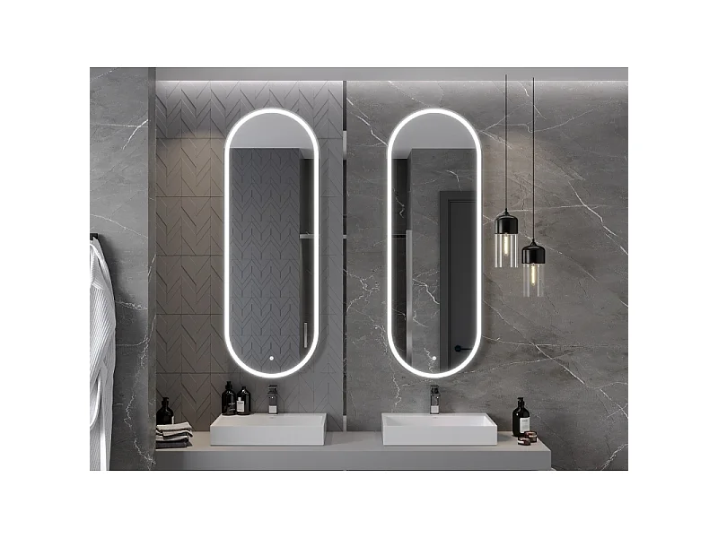 Mexen Bono miroir de salle de bain rétroéclairé 55 x 155 cm, LED 6000K, anti-buée - 9816-055-155-611-00