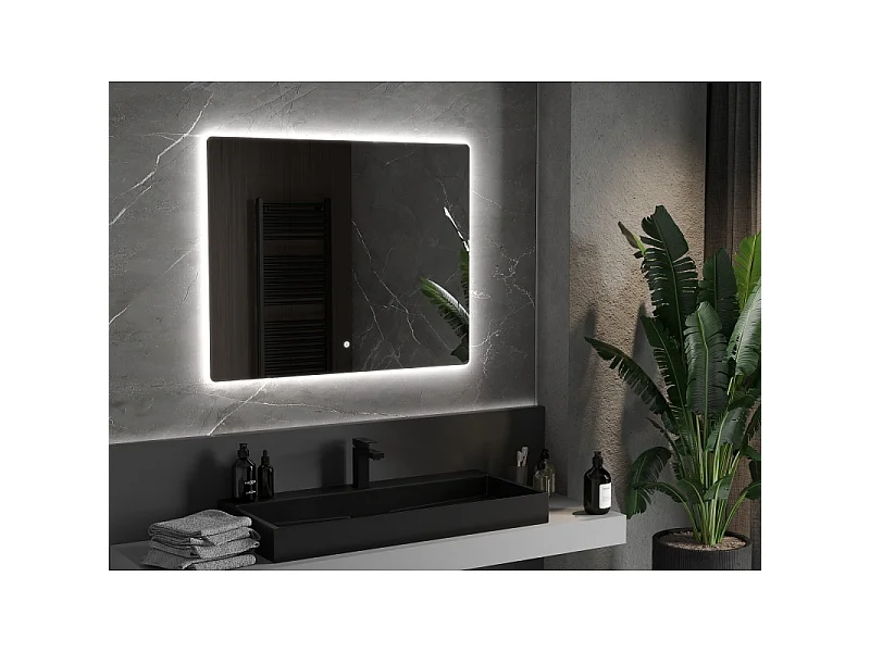 Mexen Sun miroir de salle de bain éclairé 100 x 80 cm, LED 6000K, antibuée - 9807-100-080-611-00