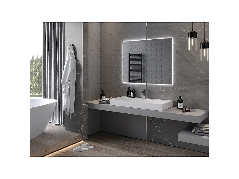 Mexen Sun miroir de salle de bain éclairé 100 x 80 cm, LED 6000K, antibuée - 9807-100-080-611-00