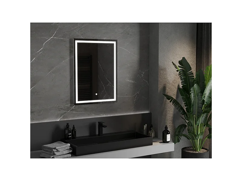 Mexen Miko miroir de salle de bains éclairé 60 x 80 cm, LED 6000K, anti-buée - 9819-060-080-611-00