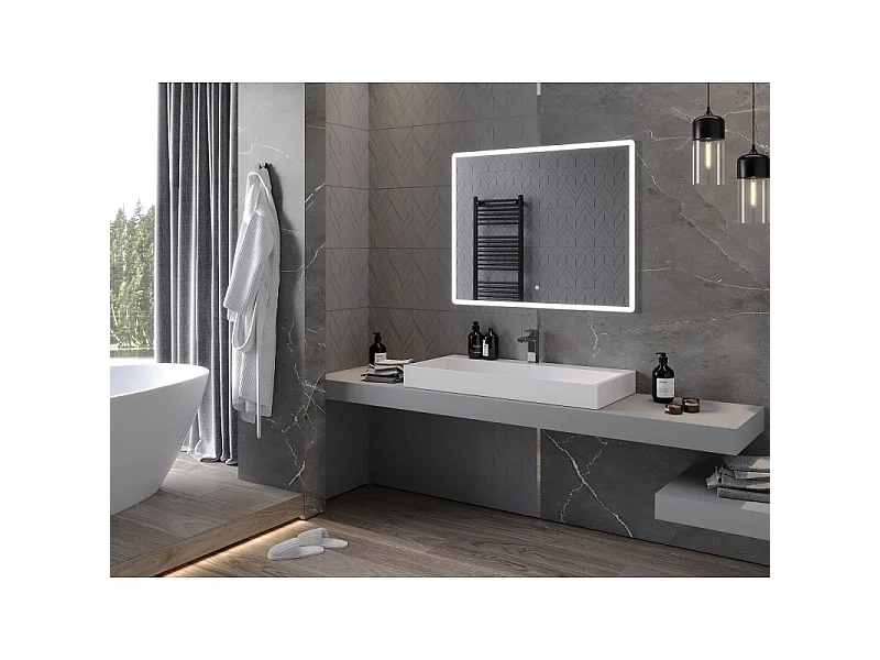 Mexen Navia miroir de salle de bains éclairé 100 x 80 cm, LED 6000K, antibuée - 9803-100-080-611-00