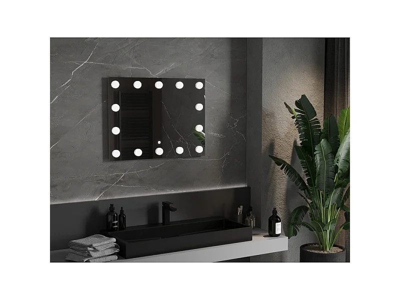 Mexen Dona lustro łazienkowe podświetlane 80 x 60 cm, LED 6000K, antypara - 9818-080-060-611-00