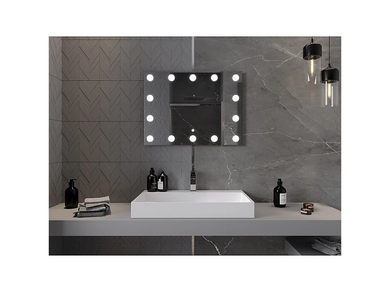 Mexen Dona lustro łazienkowe podświetlane 80 x 60 cm, LED 6000K, antypara - 9818-080-060-611-00