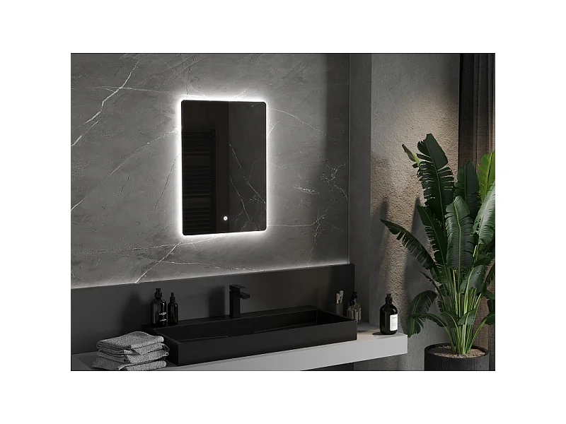Mexen Sun miroir de salle de bain rétroéclairé 50 x 70 cm, LED 6000K, anti-buée - 9807-050-070-611-00