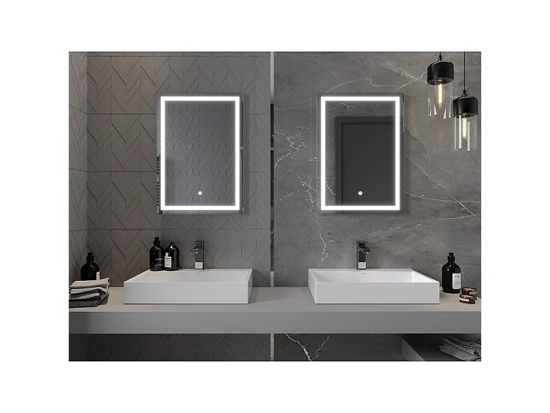 Mexen Miko miroir de salle de bain éclairé 50 x 70 cm, LED 6000K, anti-buée - 9819-050-070-611-00