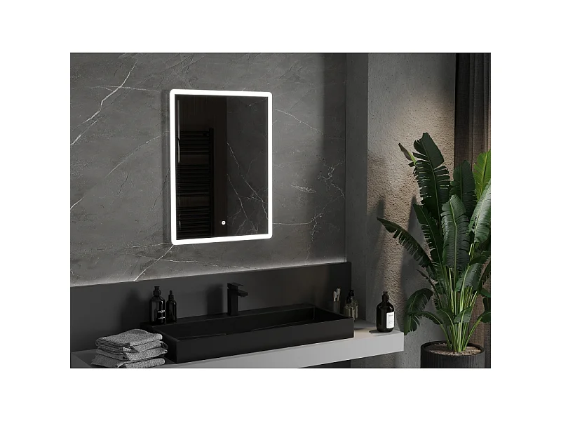 Mexen Navia miroir de salle de bain éclairé 60 x 80 cm, LED 6000K, anti-buée - 9803-060-080-611-00