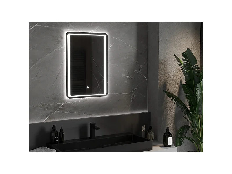Mexen Zusa miroir de salle de bain rétroéclairé 50 x 70 cm, LED 6000K, antibuée - 9808-050-070-611-00