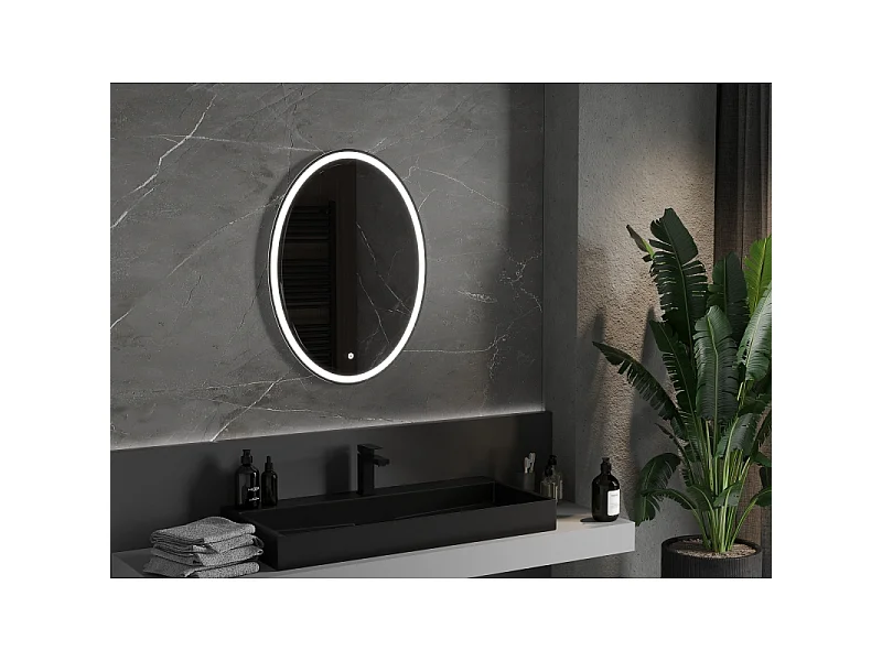 Mexen Elz miroir de salle de bain éclairé 60 x 80 cm, LED 6000K, antibuée - 9802-060-080-611-00