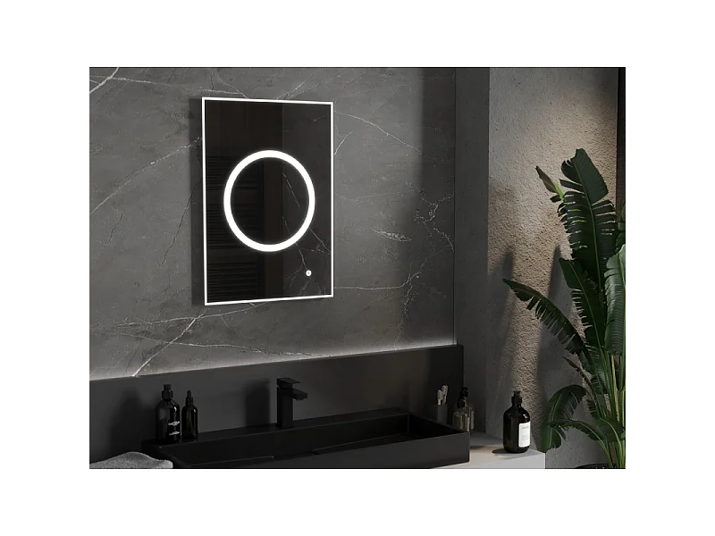 Mexen Koga miroir de salle de bain éclairé 50 x 70 cm, LED 6000K, anti-buée - 9821-050-070-611-00