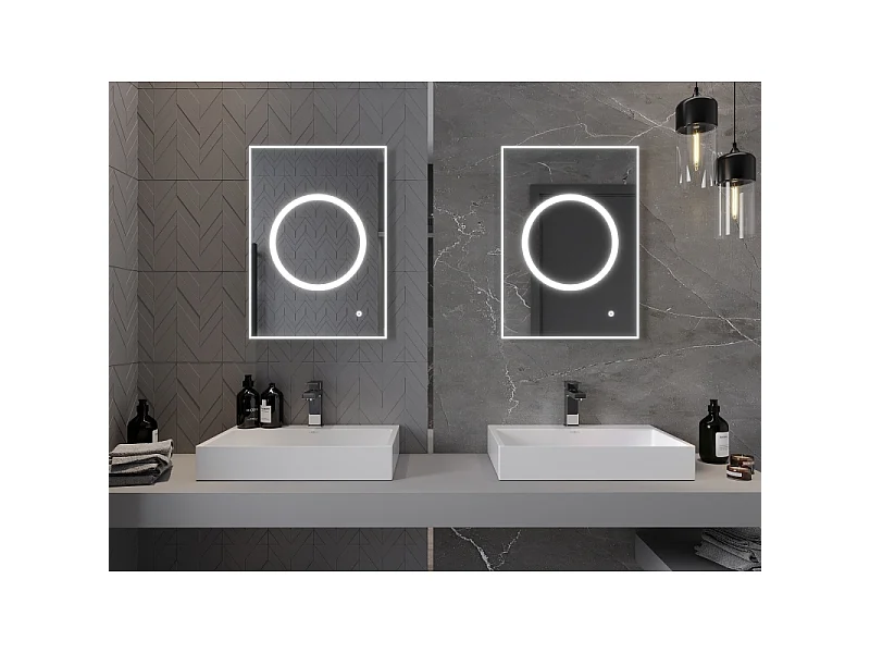 Mexen Koga miroir de salle de bain éclairé 50 x 70 cm, LED 6000K, anti-buée - 9821-050-070-611-00