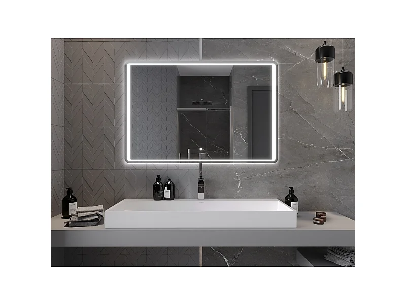 Mexen Zusa miroir de salle de bain rétroéclairé 120 x 80 cm, LED 6000K, anti-buée - 9808-120-080-611-00