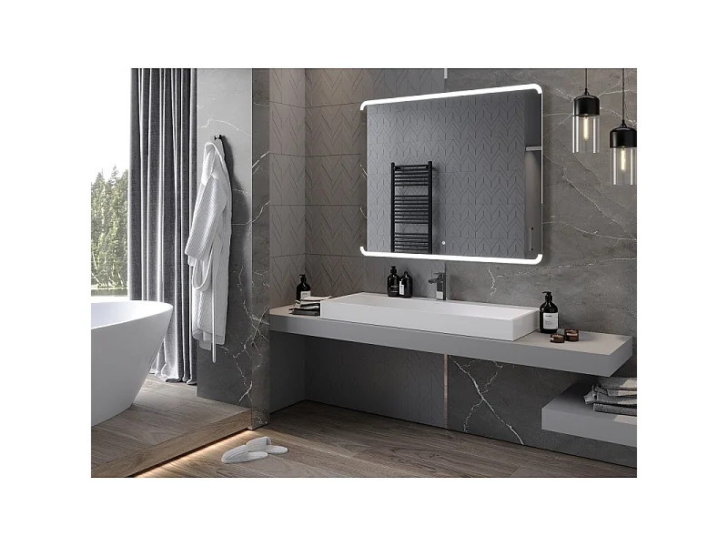 Mexen Nida miroir de salle de bain rétroéclairé 120 x 100 cm, LED 6000K, antibuée - 9806-120-100-611-00