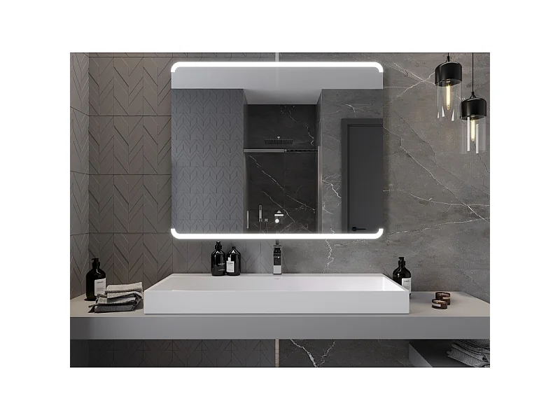 Mexen Nida miroir de salle de bain rétroéclairé 120 x 100 cm, LED 6000K, antibuée - 9806-120-100-611-00