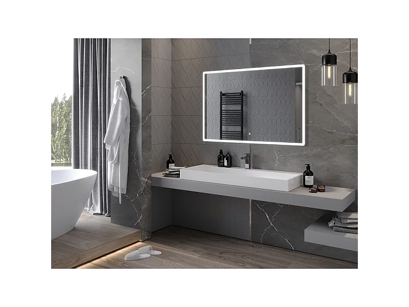 Mexen Navia miroir de salle de bain éclairé 120 x 80 cm, LED 6000K, anti-buée - 9803-120-080-611-00