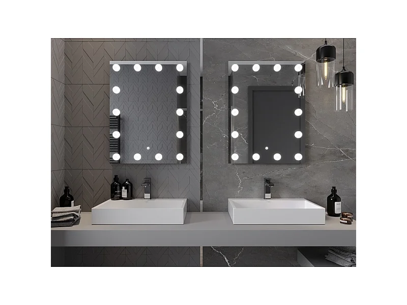 Mexen Dona lustro łazienkowe podświetlane 60 x 80 cm, LED 6000K, antypara - 9818-060-080-611-00