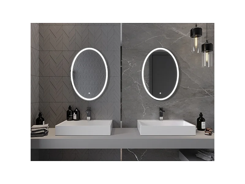 Mexen Elz miroir de salle de bain rétroéclairé 50 x 70 cm, LED 6000K, anti-buée - 9802-050-070-611-00
