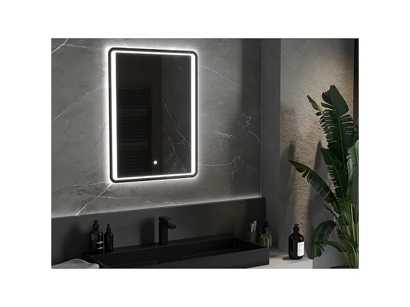 Mexen Zusa miroir de salle de bain éclairé 60 x 80 cm, LED 6000K, anti-buée - 9808-060-080-611-00