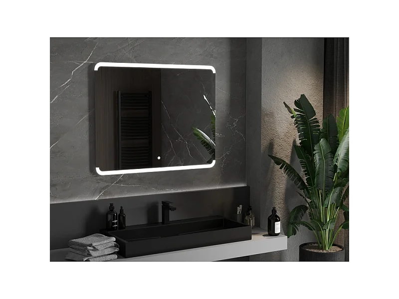 Mexen Nida miroir de salle de bain éclairé 100 x 80 cm, LED 6000K, anti-buée - 9806-100-080-611-00