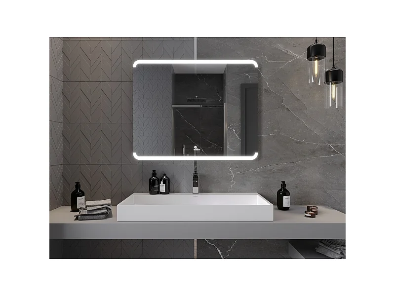 Mexen Nida miroir de salle de bain éclairé 100 x 80 cm, LED 6000K, anti-buée - 9806-100-080-611-00