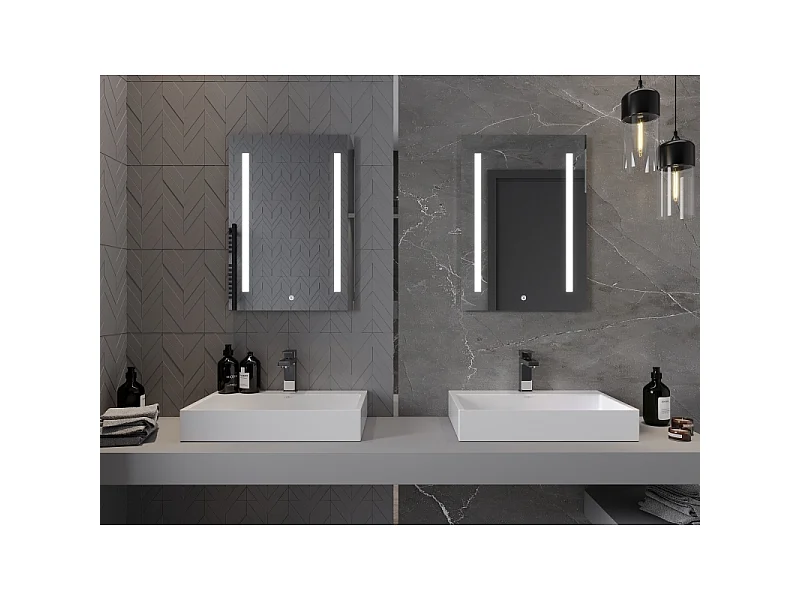 Mexen Remi miroir de salle de bain éclairé 50 x 70 cm, LED 6000K, anti-buée - 9804-050-070-611-00