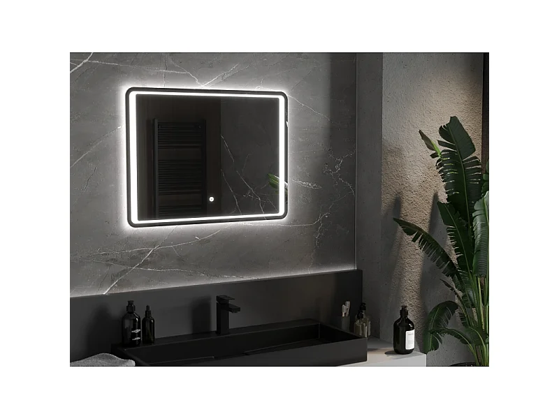 Mexen Zusa miroir de salle de bain éclairé 80 x 60 cm, LED 6000K, anti-buée - 9808-080-060-611-00