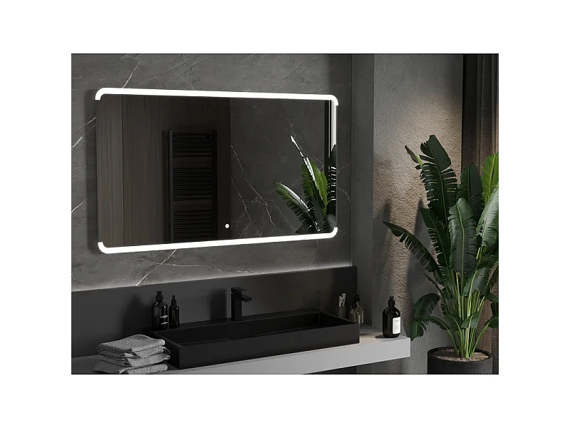 Mexen Nida miroir de salle de bain éclairé 140 x 80 cm, LED 6000K, anti-buée - 9806-140-080-611-00