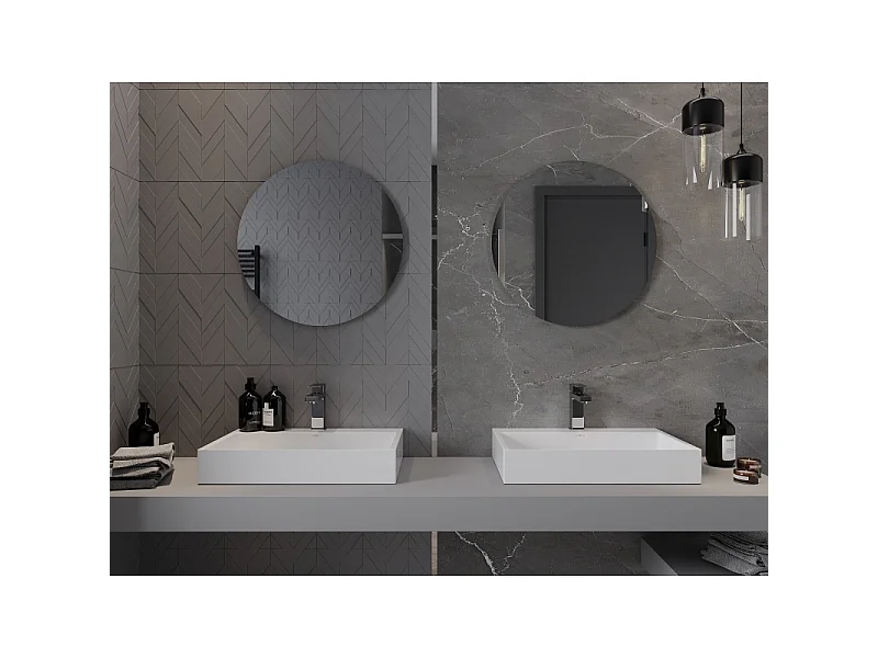 Mexen Alto ronde badkamer spiegel 60 cm - 9853-060-060-000-00