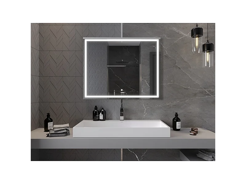 Mexen Miko miroir de salle de bain éclairé 100 x 80 cm, LED 6000K, anti-buée - 9819-100-080-611-00