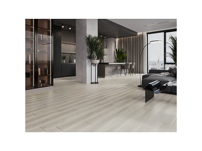 Mexen Wilson prøve af SPC-vinylpaneler 6,5 mm, IXPE-underlag 1,5 mm, 4 V-fuge, Eg - F1058-S