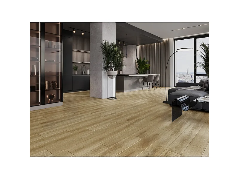 Mexen Manhattan vinilne plošče 1240 x 182 mm SPC 6,5 mm, podloga IXPE 1,5 mm, 4 V-fuge, hrast - F1041-1240-182-505-4V1-01