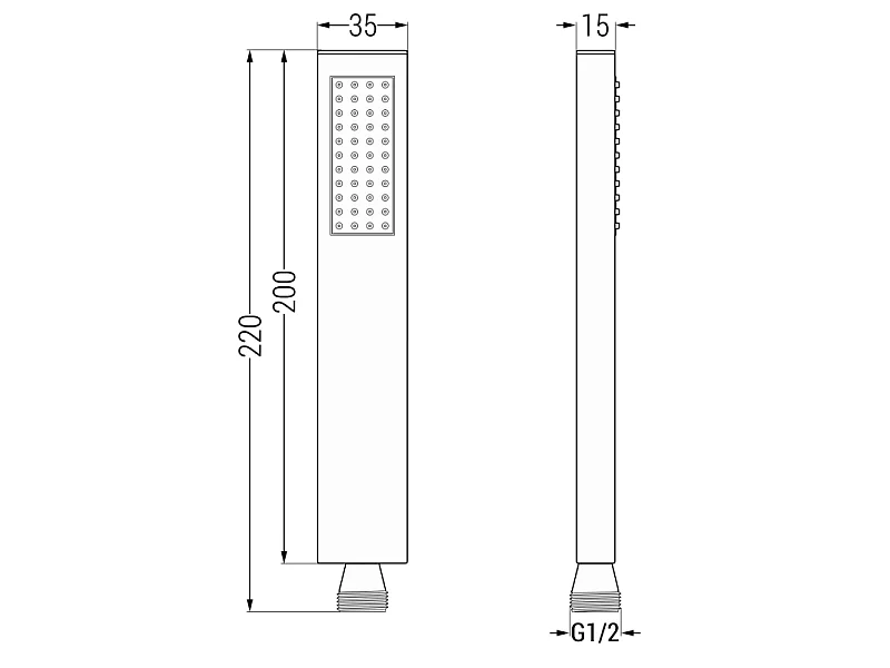 Mexen Cube DR02 Concealed Bath and Shower Set with 25 cm Rain Shower, Chrome - 77503DR0225-00