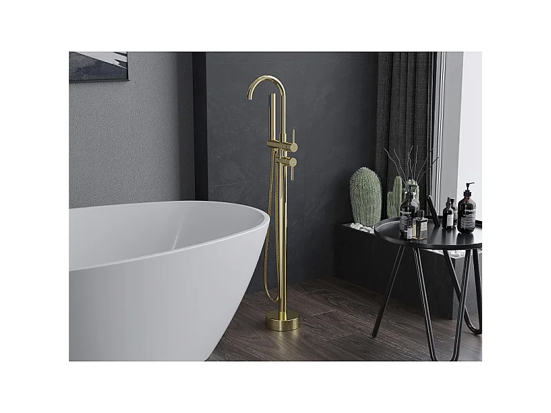 Mexen Alma rubinetto da bagno indipendente, dorato - 75033-50