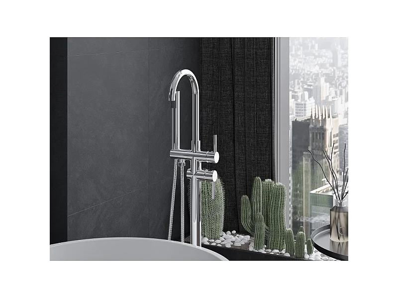 Mexen Alma free-standing bath mixer, chrome - 75033-00
