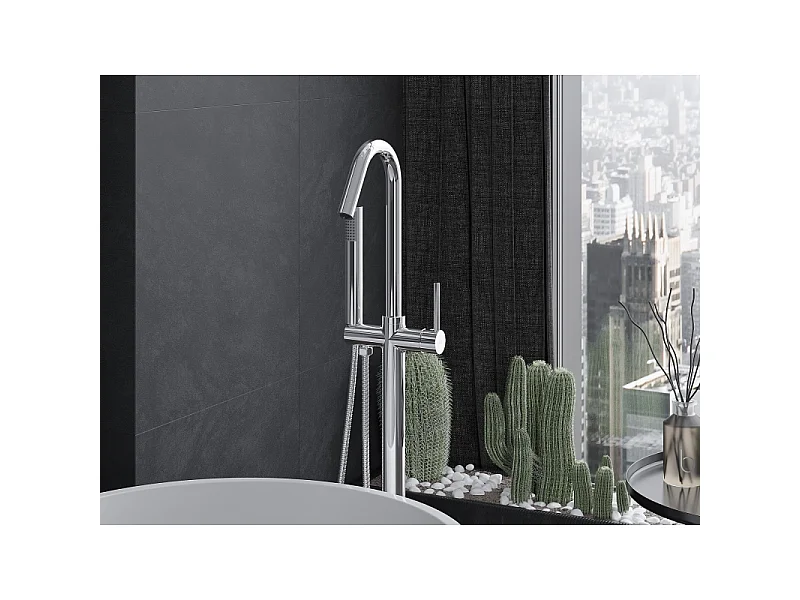 Mexen Gaja freestanding bath mixer, chrome - 75333-00