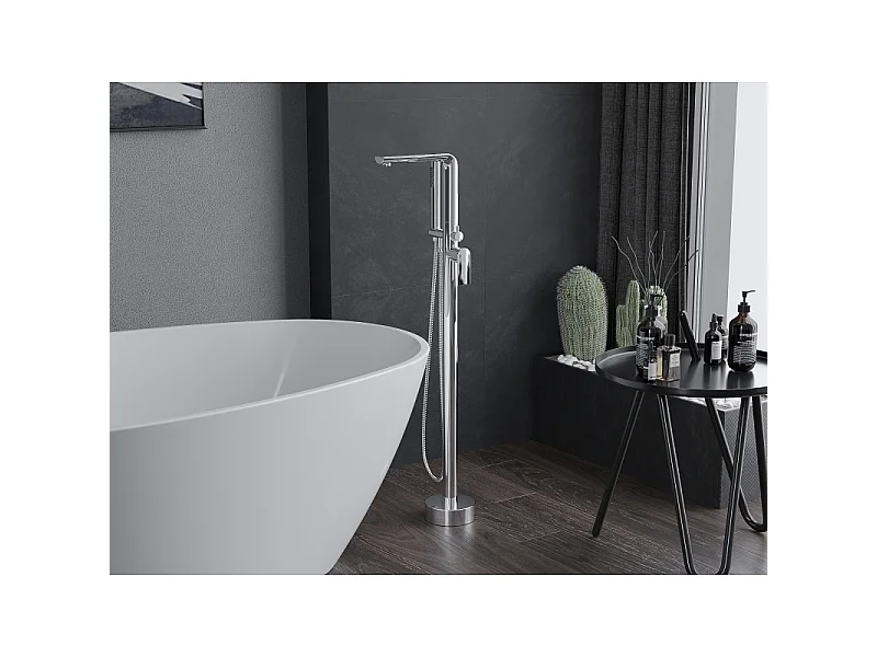 Mexen Roxy freestanding bath mixer, chrome - 75533-00