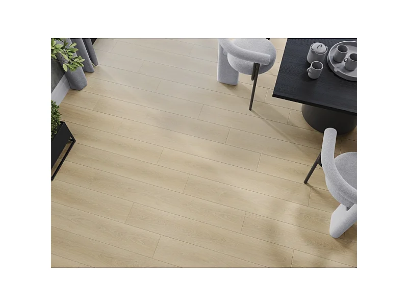 Mexen Charlotte vinilne plošče 1240 x 182 mm SPC 6,5 mm, podloga IXPE 1,5 mm, 4 V-fuga, Hrast - F1055-1240-182-505-4V1-01