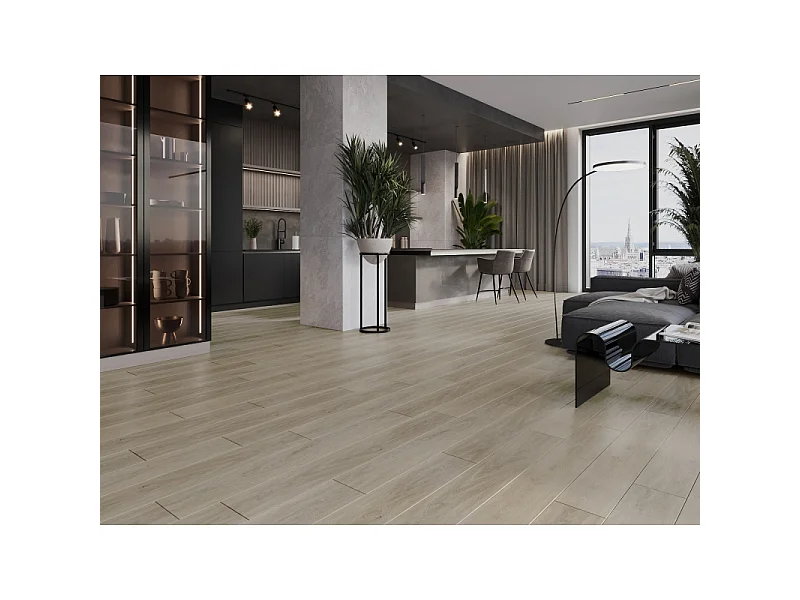 Mexen Parkland prøve på SPC-vinylpaneler 6,5 mm, IXPE-underlag 1,5 mm, 4 V-fuge, Eg - F1024-S