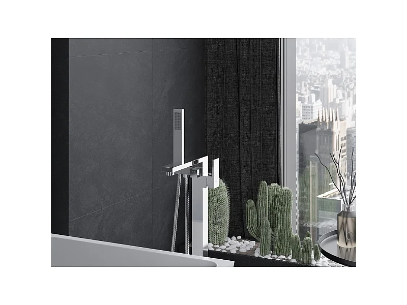 Mexen Urano freestanding bath tap, chrome - 75233-00