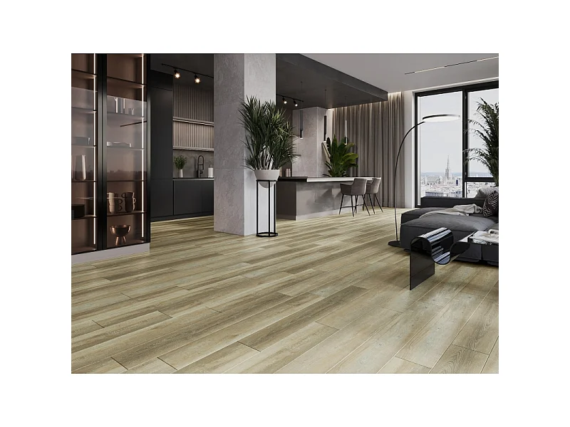 Mexen West Orange prøve på vinylpaneler SPC 6,5 mm, IXPE underlag 1,5 mm, 4 V-fuger, Eg - F1009-S