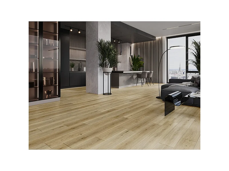 Mexen Sanford vinilne plošče 1240 x 182 mm SPC 6,5 mm, podlaga IXPE 1,5 mm, 4 V-reža, Hrast - F1059-1240-182-505-4V1-01