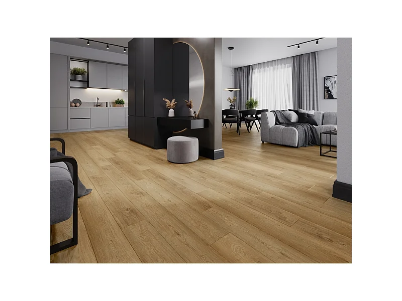 Mexen Sunset Hills vinilne plošče 1240 x 182 mm SPC 6,5 mm, podloga IXPE 1,5 mm, 4 V-fuga, Hrast - F1037-1240-182-505-4V1-01