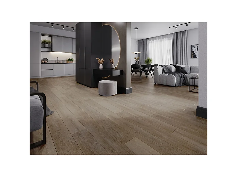 Mexen Windsor prøve af SPC vinylpaneler 6,5 mm, IXPE underlag 1,5 mm, 4 V-fuge, Eg - F1016-S