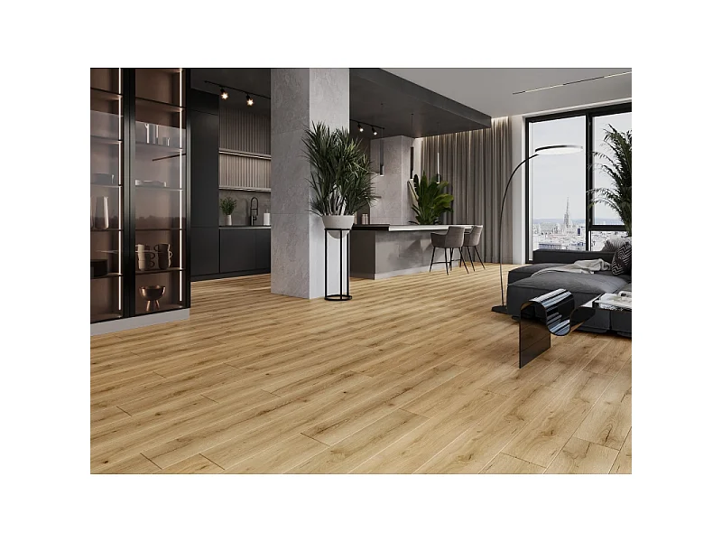 Mexen Beaver Creek prøve af LVT vinylpaneler Dryback 2,5 mm, PVC-underlag, 4 V-fuge, Eg - F1302-S