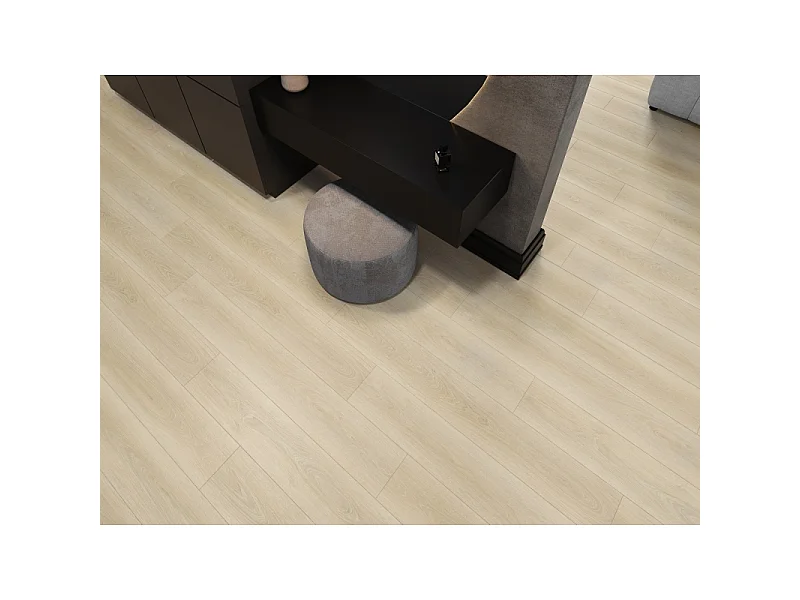 Mexen Charlotte prøve af SPC vinylpaneler 6,5 mm, IXPE underlag 1,5 mm, 4 V-fuger, Eg - F1055-S