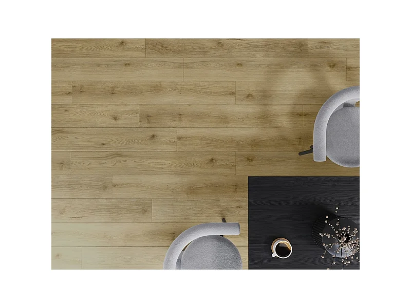 Mexen Charter Oak prøve på vinylpaneler LVT Dryback 2,5 mm, PVC-underlag, 4 V-Fuge, Eg - F1322-S