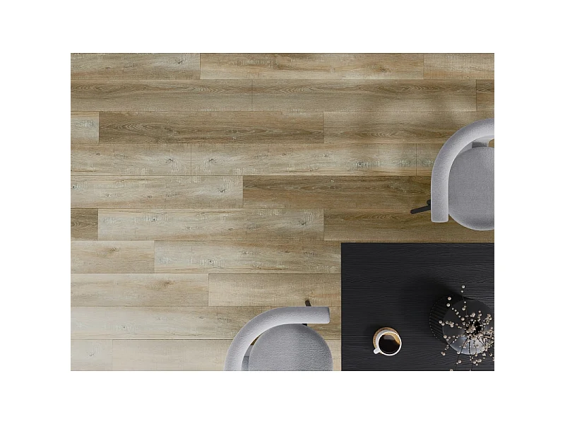 Mexen Cortland prøve på SPC vinylpaneler 6,5 mm, IXPE underlag 1,5 mm, 4 V-Fuge, Eg - F1008-S
