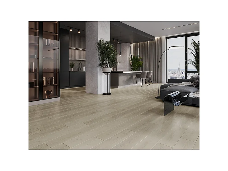 Mexen Parker prøve af SPC vinylpaneler 6,5 mm, IXPE underlag 1,5 mm, 4 V-Fuge, Eg - F1015-S