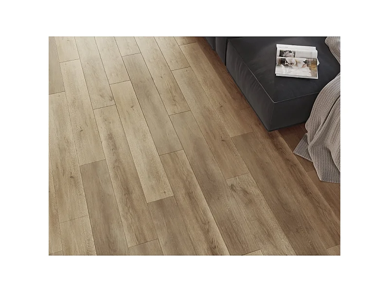 Mexen Spirit Lake prøve af SPC-vinylpaneler 6,5 mm, IXPE-underlag 1,5 mm, 4 V-fuge, Eg - F1001-S