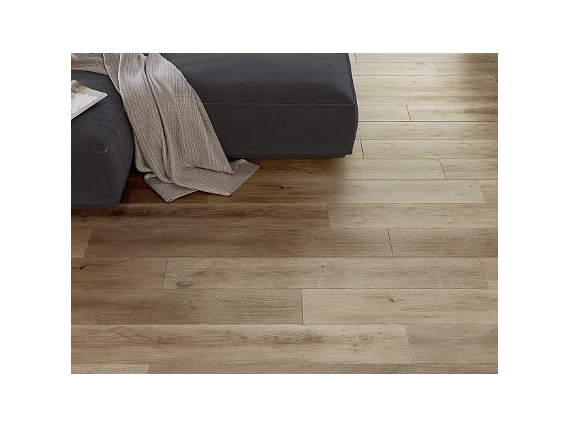 Mexen Spirit Lake prøve af SPC-vinylpaneler 6,5 mm, IXPE-underlag 1,5 mm, 4 V-fuge, Eg - F1001-S