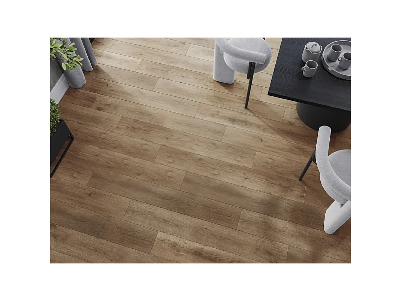 Mexen Spirit Lake prøve af SPC-vinylpaneler 6,5 mm, IXPE-underlag 1,5 mm, 4 V-fuge, Eg - F1001-S
